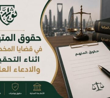 تستمد حقوق المتهم في قضايا المخدرات في المملكة العربية السعودية من مصدرين رئيسيين: نظام الإجراءات الجزائية الصادر بالمرسوم الملكي رقم (م/2) وتاريخ 22/1/1435هـ، ونظام مكافحة المخدرات والمؤثرات العقلية الصادر بالمرسوم الملكي رقم (م/39) وتاريخ 8/7/1426هـ.