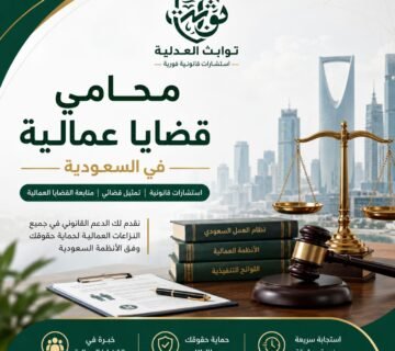 محامي قضايا عمالية في السعودية | استشارات قانونية