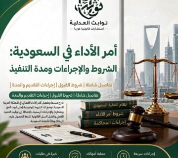 : تعرف على أمر الأداء في السعودية: شروطه، خطوات تقديمه عبر ناجز، المستندات المطلوبة، مدة الإصدار، التظلم، والتنفيذ وفق الأنظمة الرسمية.