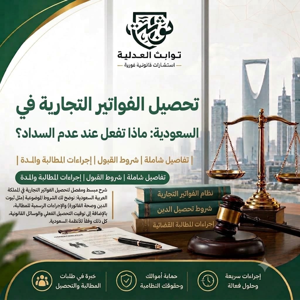 تعرف على خطوات تحصيل الفواتير التجارية غير المسددة في السعودية، وأهم المستندات المطلوبة، ومتى تكفي المطالبة الودية أو يلزم أمر أداء أو طلب تنفيذ أو دعوى قضائية.