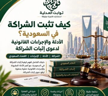 تعرف على كيفية إثبات الشراكة في السعودية، وأهم الأدلة مثل العقود والتحويلات البنكية والمراسلات، وخطوات رفع الدعوى وحقوق الشريك بعد إثبات حصته.